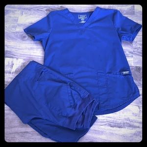 Cherokee Navy Blue Scrubs Set